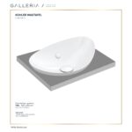 KOHLER VEIL OVAL 21'' VESSEL LAVATORY