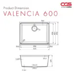 CGS VALENCIA 600-U KITCHEN SINK PACKAGE - Image 2